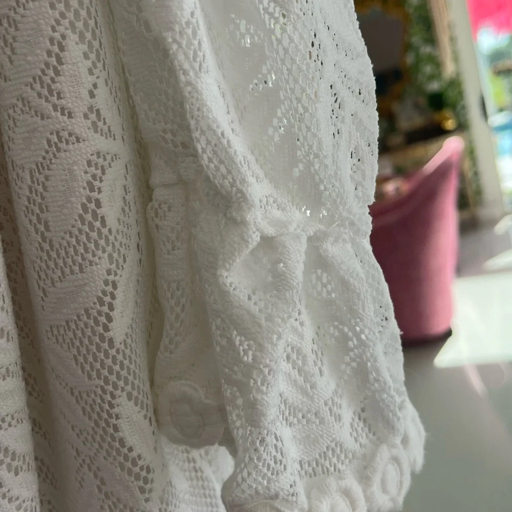 Lilly Pulitzer white off the shoulder lined dress S - Picture 4 of 6